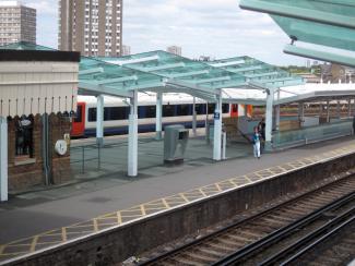 CLAPHAM JUNCTION STATION - NEW PLATFORM CANOPIES